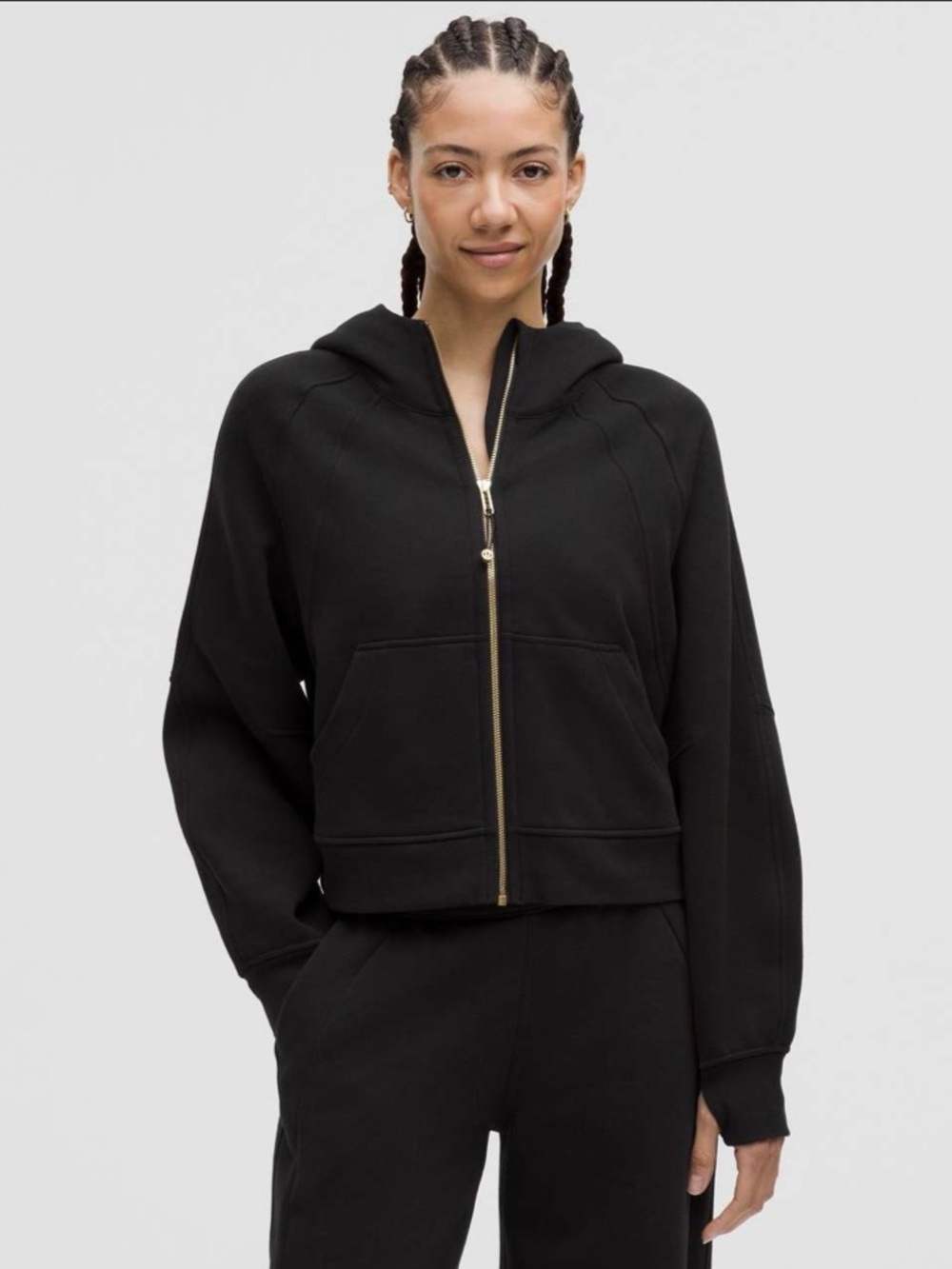 Lululemon *RARE* NWT Scuba Oversized Full-Zip Hoodie
Black / Gold